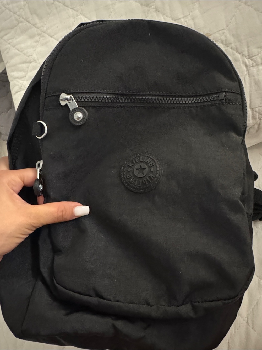 Kipling Black Compact Everyday Backpack